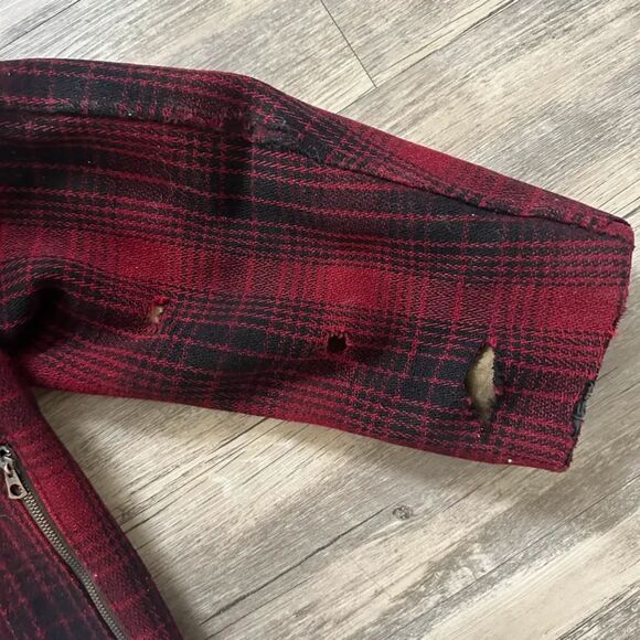 Vintage 1930S / 1940S H.W. Carter & Sons Wool Plaid Mackinaw Hunting Jacket - Picture 7 of 9
